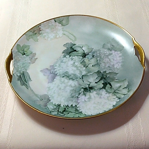 Krister Porzellan Manufactory Other - KPM decorative 9.5 in. porcelain hand painted plate with gold band, 1909-27.
